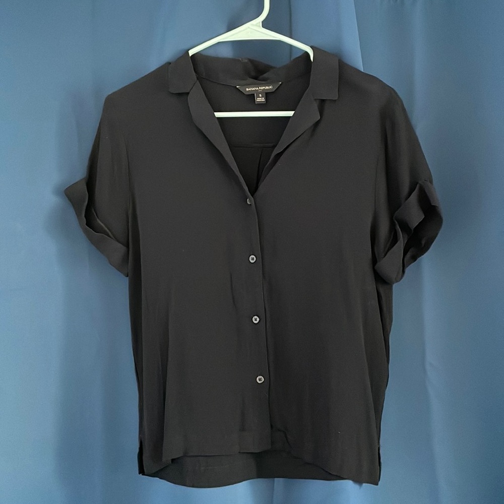 Black Button-up Blouse